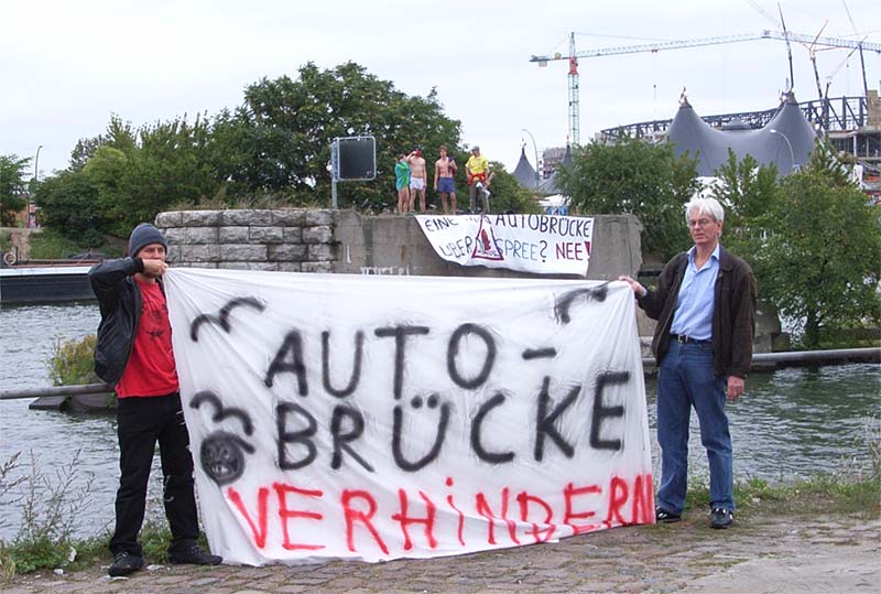 Autobrücke über die Spree? Nee!!